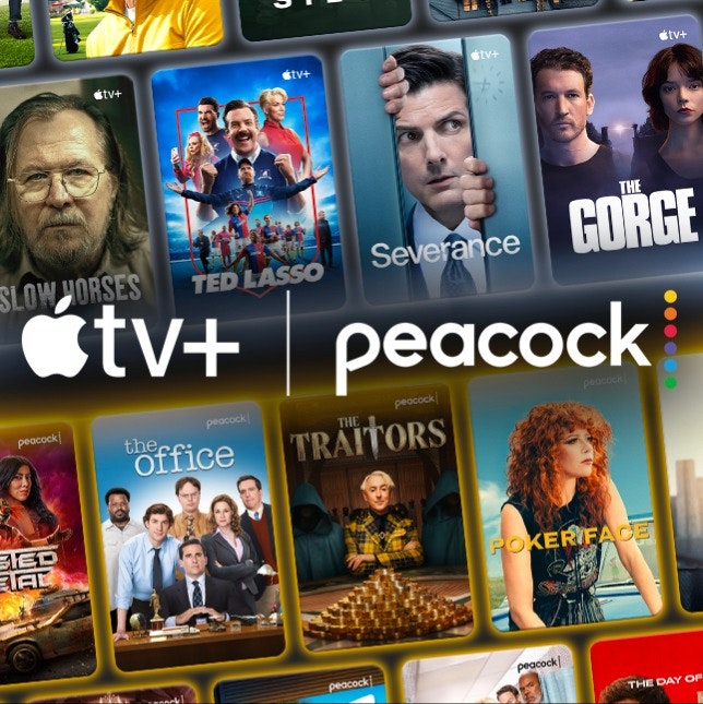 Peacock Premium and Apple TV+ Bundle: $14.99/mo.