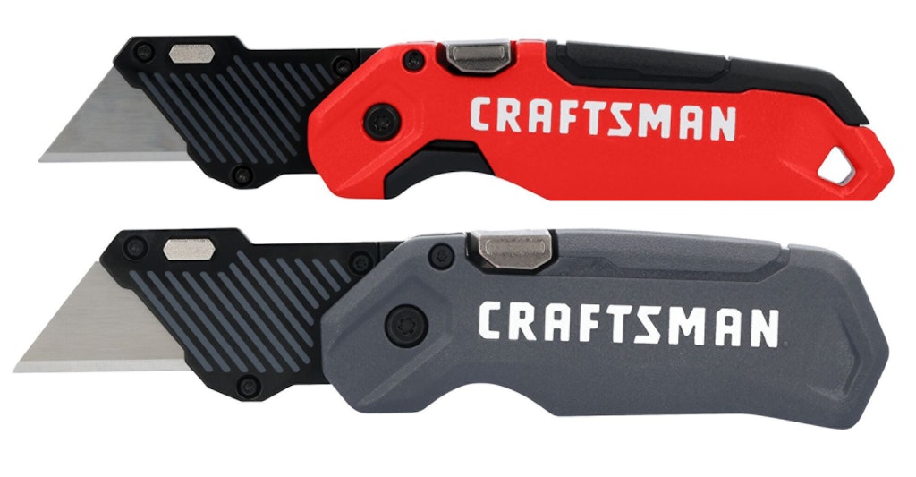 Craftsman 3/4" Folding Utility Knife w/ Blade Storage 2-Pack: $17