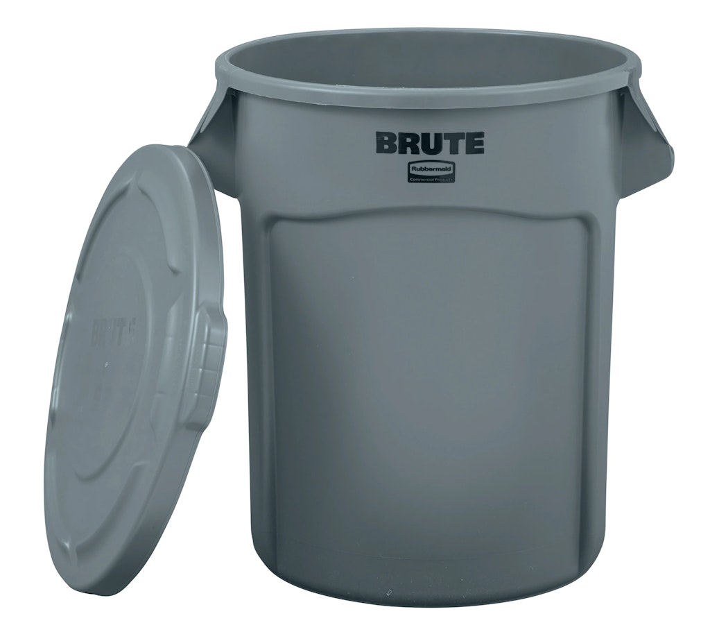 Rubbermaid Brute 32-Gallon Plastic Indoor/Outdoor Detached Lid Trash Can: $35