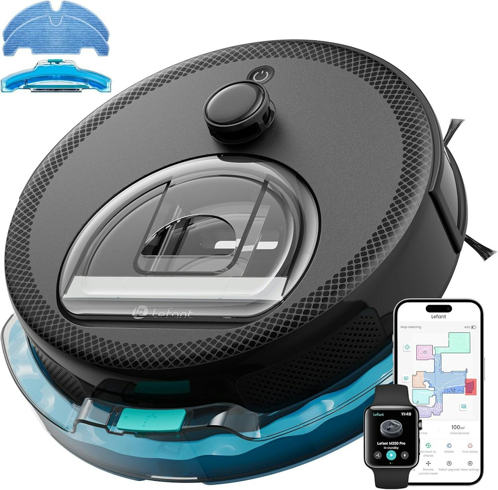 Lefant M330 Pro LiDAR Robot Vacuum and Mop: $109.99
