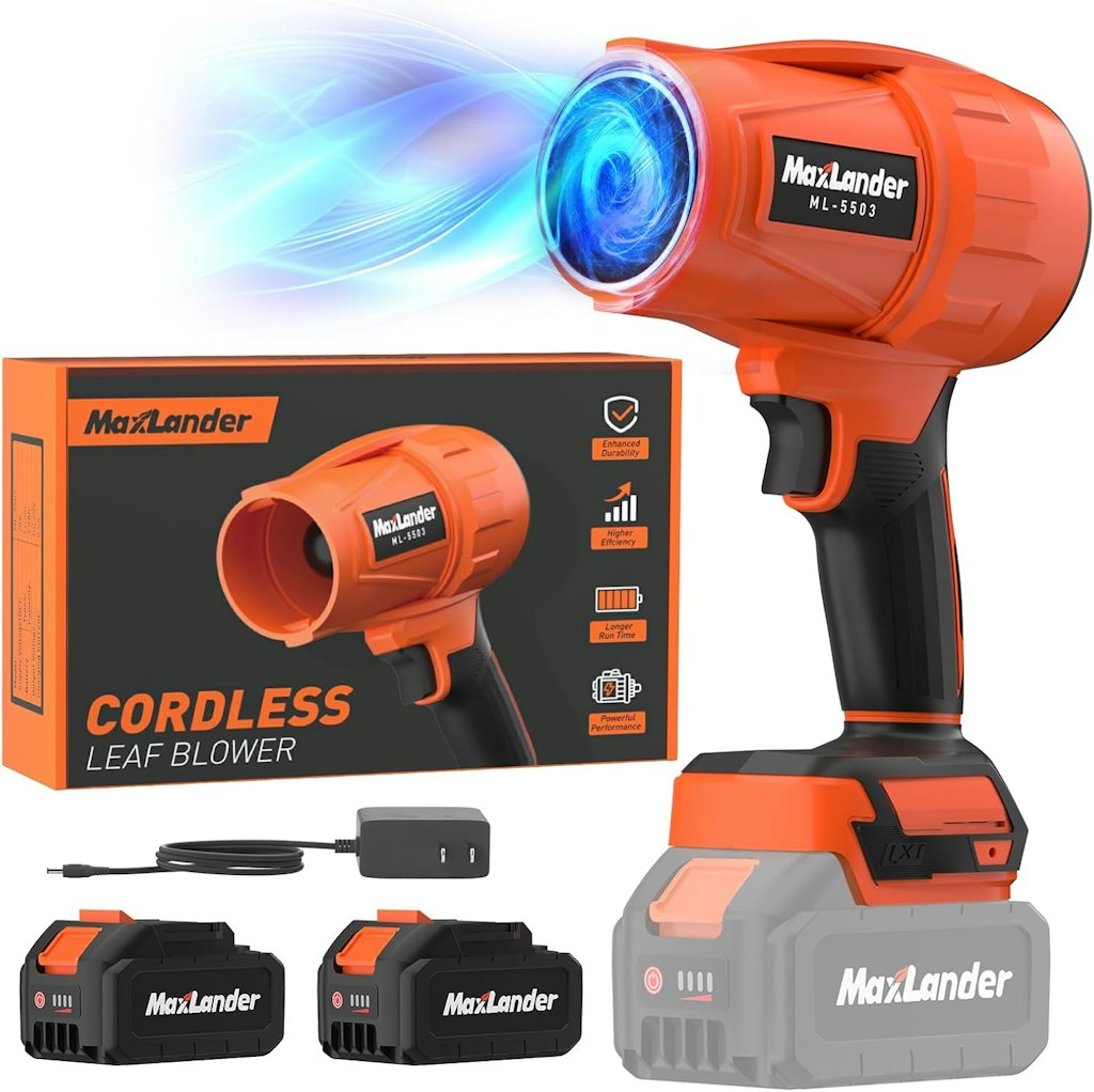 MaxLander 21V Cordless Electric Handheld Leaf Blower: $29.49