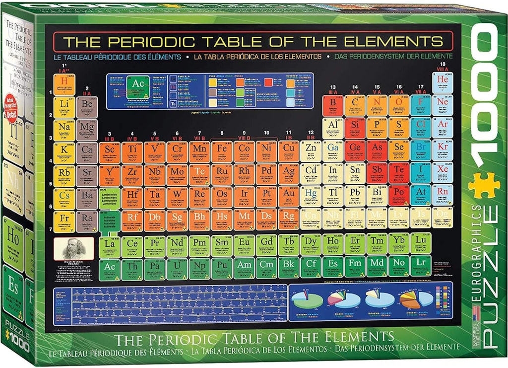 EuroGraphics Periodic Table of Elements 1000-Piece Puzzle : $6.34