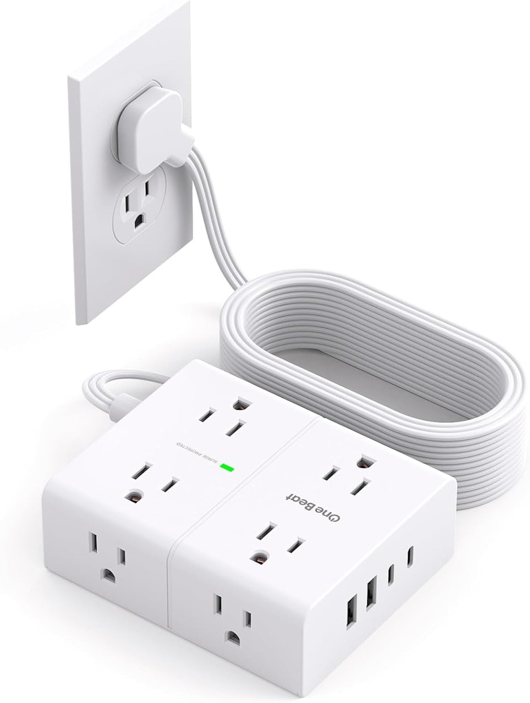 One Beat 10-Foot 12-in-1 Surge Protector Power Strip: $12