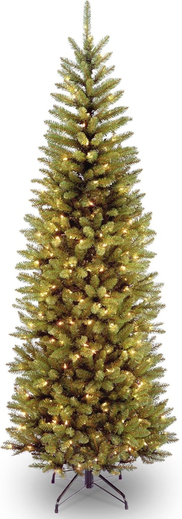 National Tree Company 6.5-Foot Pre-Lit Artificial Christmas Tree: $60