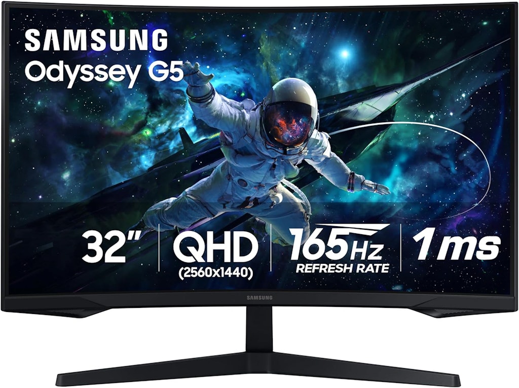 Samsung 32" 1440p HDR 165Hz FreeSync Curved LED Monitor: $199.99