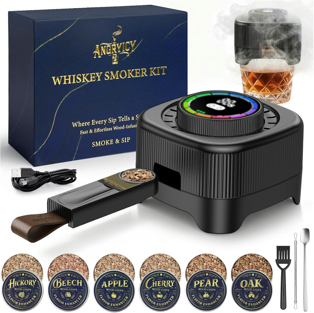Angryicy Electric Whiskey Smoker Kit with Timer: $16.99 Angryicy Electric Whiskey Smoker Kit with Timer: $16.99