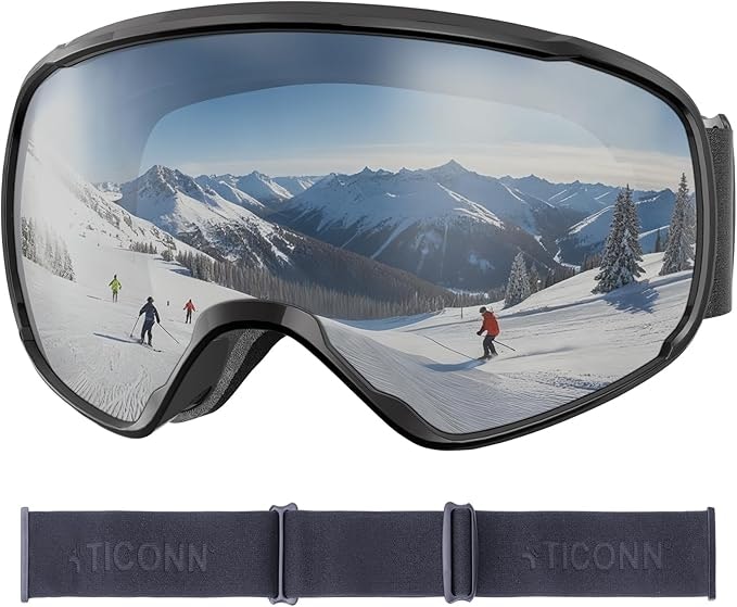 Ticonn Anti-Fog Ski Goggles: $4.97