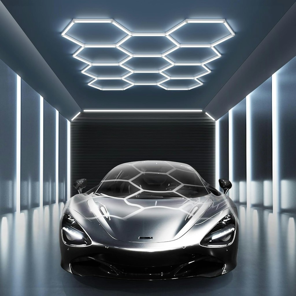 Modern 11-Grid Hexagon Garage Light: $78.82