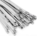 304 Stainless Steel 11.8" Zip Tie 100-Piece Set for $6 + free shipping w/ Prime