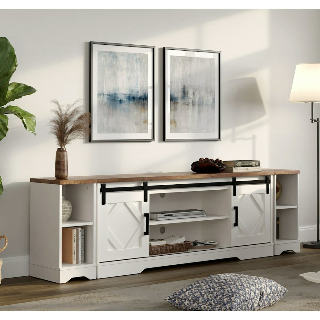 Gracie Oaks Farmhouse TV Stands and Entertainment Centers at Wayfair: Up to 50% off