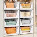 Stackable Closet Storage Basket 5-Pack for $32 + free shipping