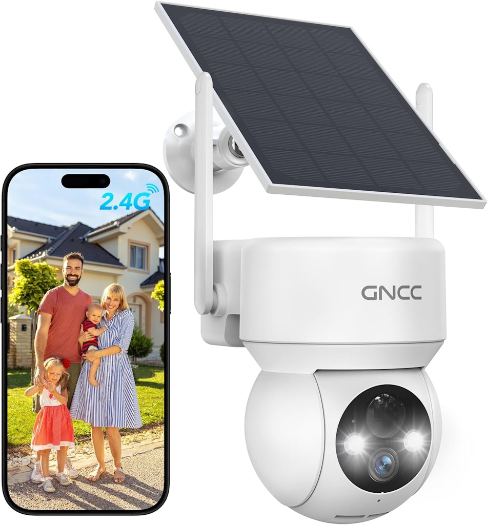 GNCC 360° View Solar Security Camera: $24.99