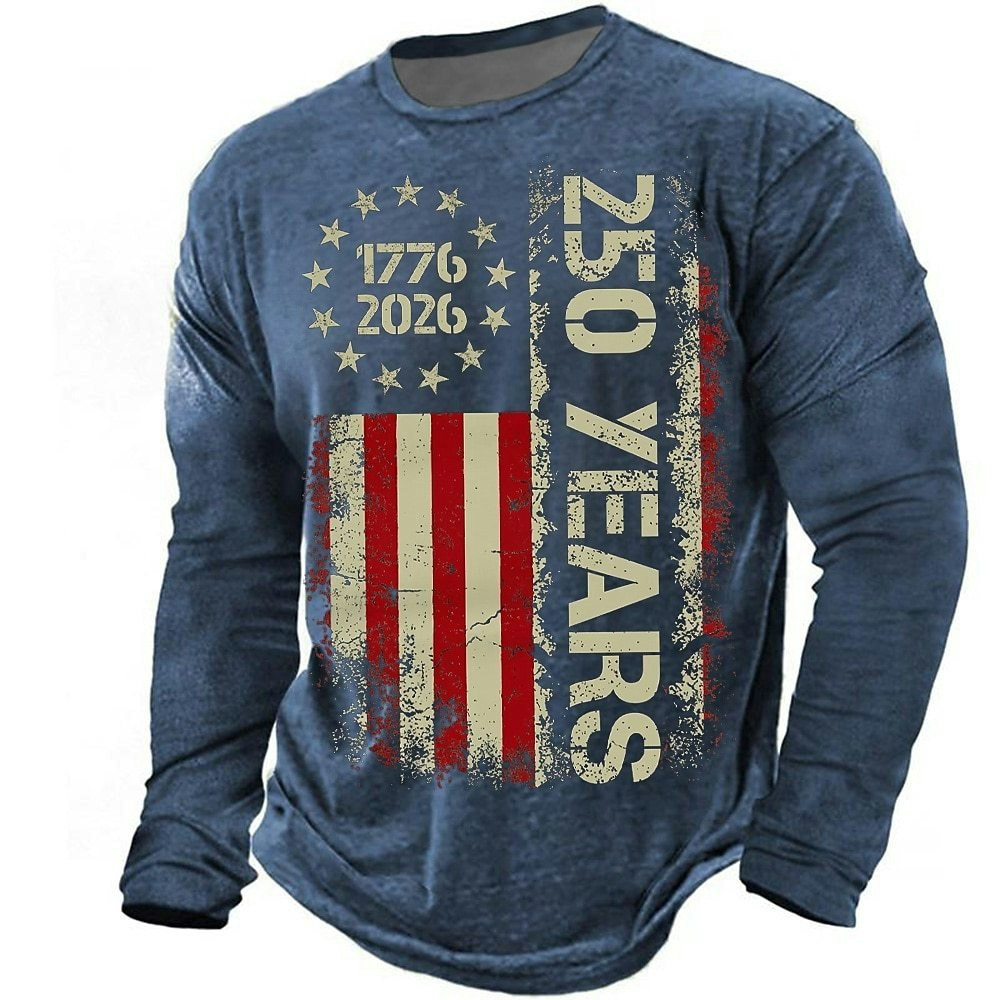 Men's America's 250th Anniversary Long-Sleeve T-Shirt: 2 for $15