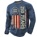 Men's America's 250th Anniversary Long-Sleeve T-Shirt for 2 for $15 + $9 shipping