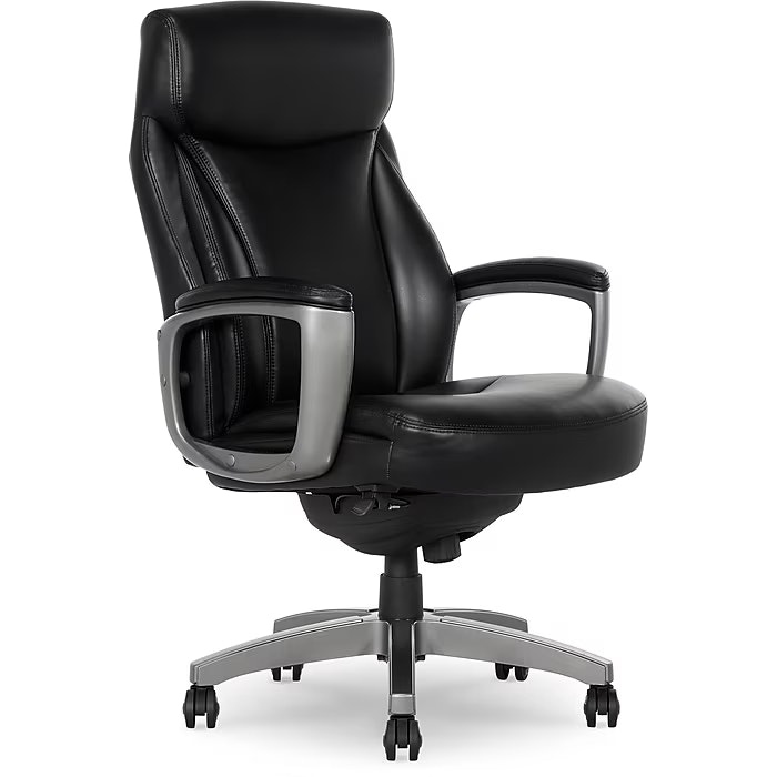 La-Z-Boy Arcadian Ergonomic Bonded Leather Swivel Executive Chair: $200
