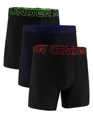 Under Armour Men's UA Performance Tech 6" Boxerjock 3-Pack: $17