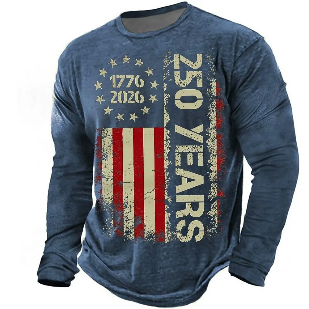 Men's America's 250th Anniversary Long-Sleeve T-Shirt: 2 for $15