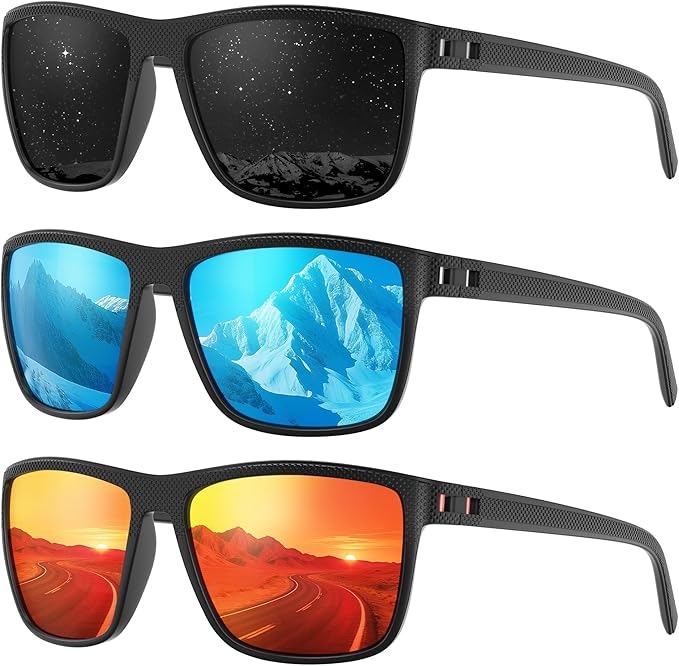Men's Polarized Sunglasses 3-Pack: $9.99