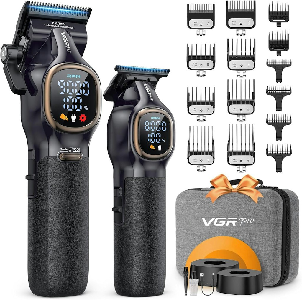 VGR Pro Cordless Hair Clippers Set: $35.99