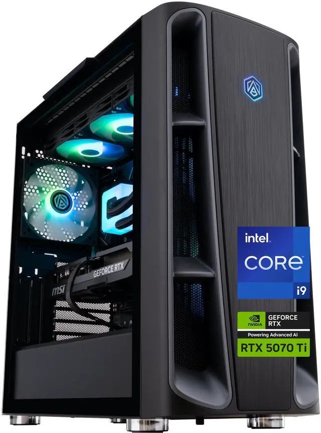 ABS Kaze II Aqua 14th-Gen. i9 Gaming Destkop PC w/ GeForce RTX 5070 Ti: $1,995 ABS Kaze II Aqua 14th-Gen. i9 Gaming Destkop PC w/ GeForce RTX 5070 Ti: $1,995