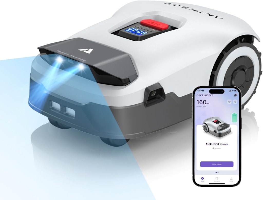 Anthbot RTK+4-Eye Vision Robotic Lawnmower: $801.98