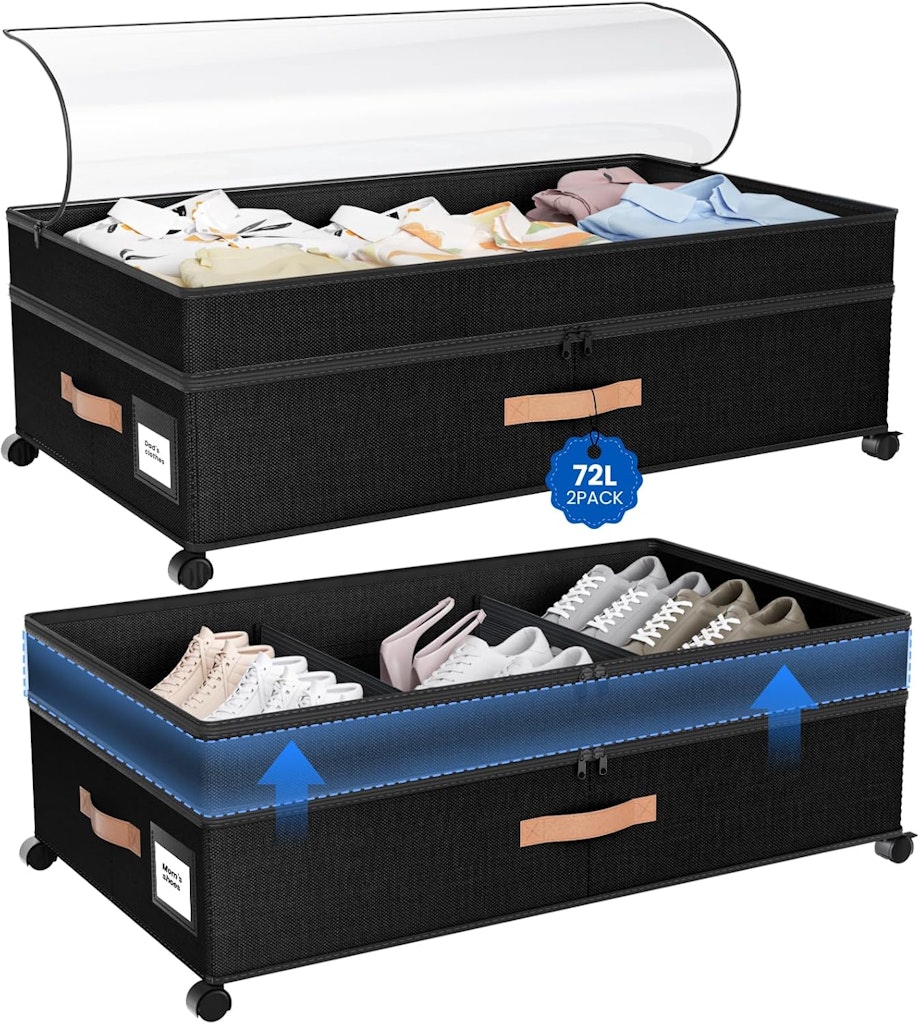Mqaue 72L Under Bed Storage 2-Pack at Amazon: 50% off