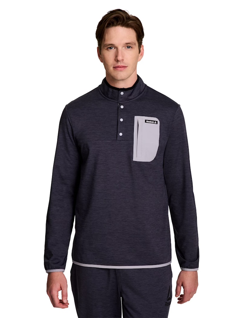 Reebok Men's Freedom Quarter Snap Sweatshirt: $11