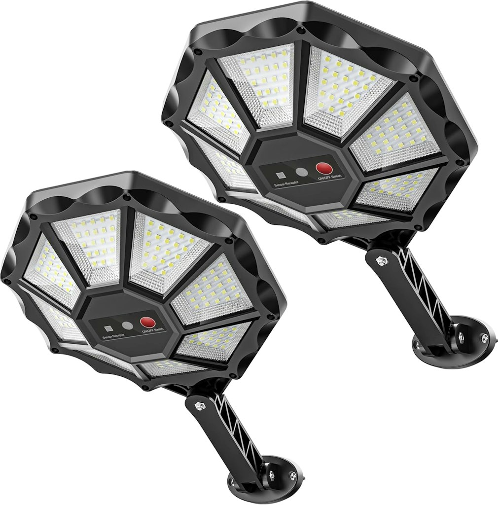 Okpro 6500K Solar Lights Outdoor 2-Pack: $19.99