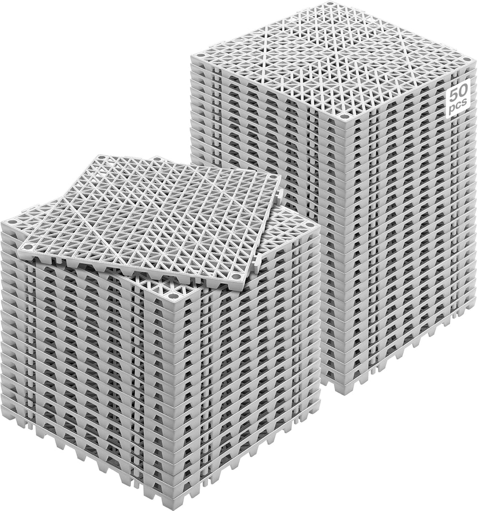 Vevor 12" x 12" Interlocking Tile 50-Pack: $70 Vevor 12" x 12" Interlocking Tile 50-Pack: $70