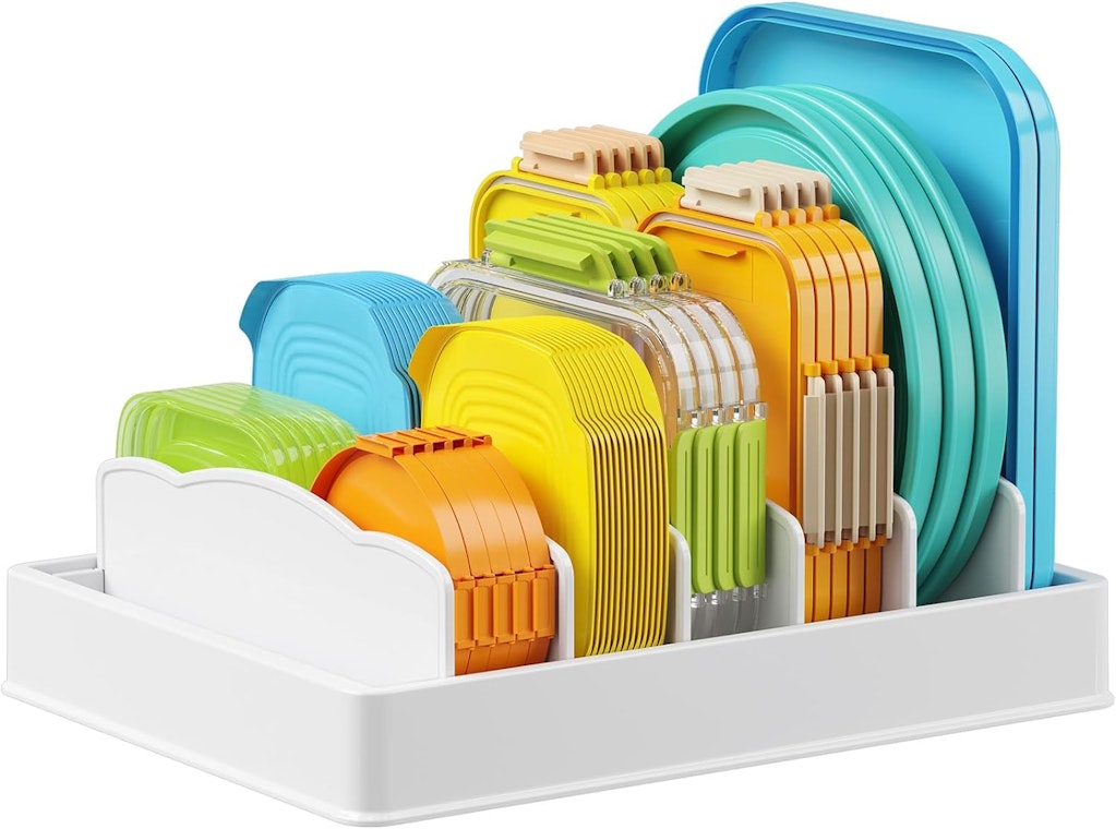 Lifewit Adjustable Lid Organizer with 6-Dividers: $10 w/ Prime Lifewit Adjustable Lid Organizer with 6-Dividers: $10 w/ Prime