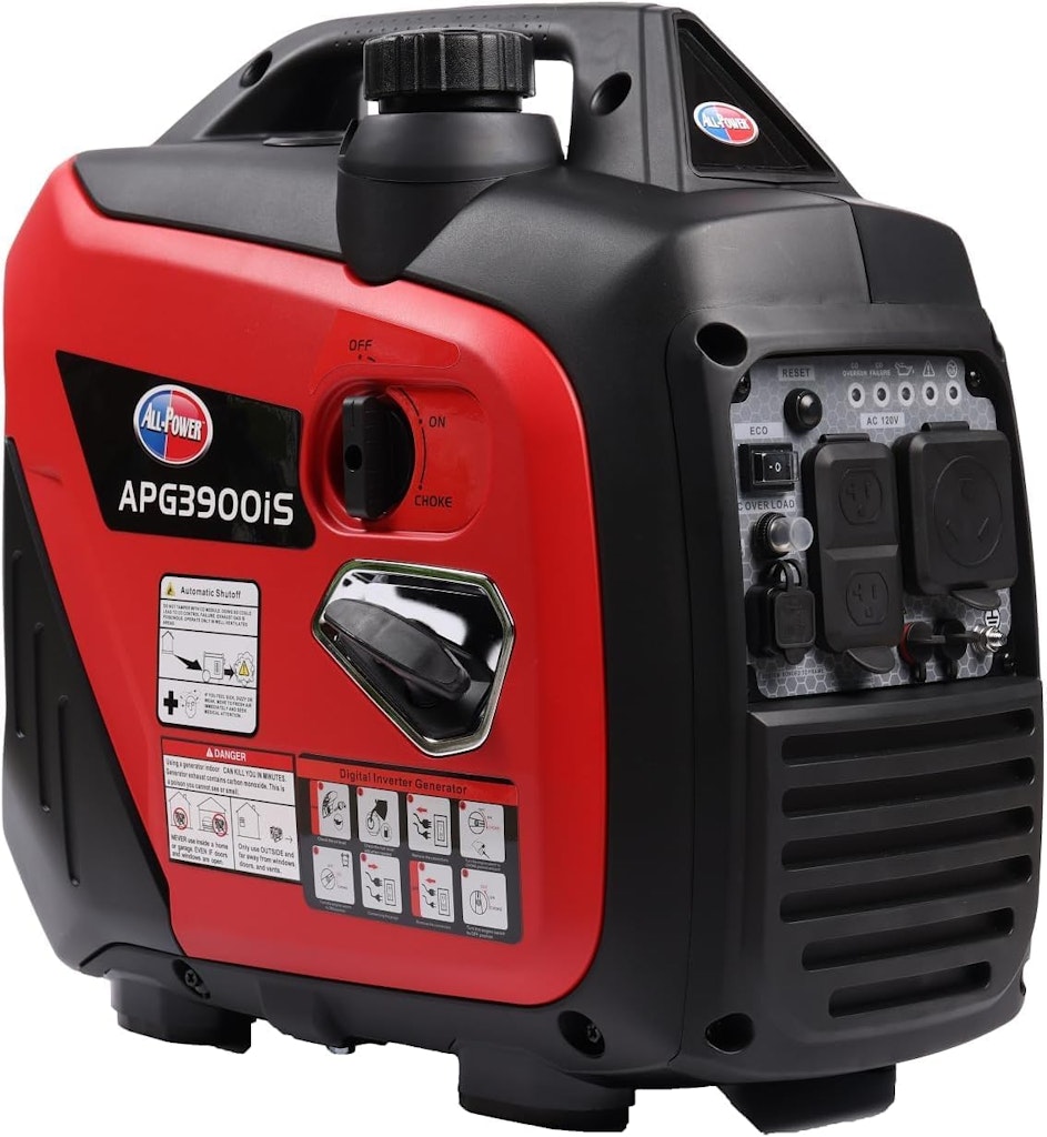 All-Power 3300W Portable Inverter Generator: $329.99
