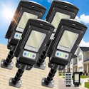 Wywna Solar Powered Motion Sensor Street Lights 4-Pack for $40 + free shipping