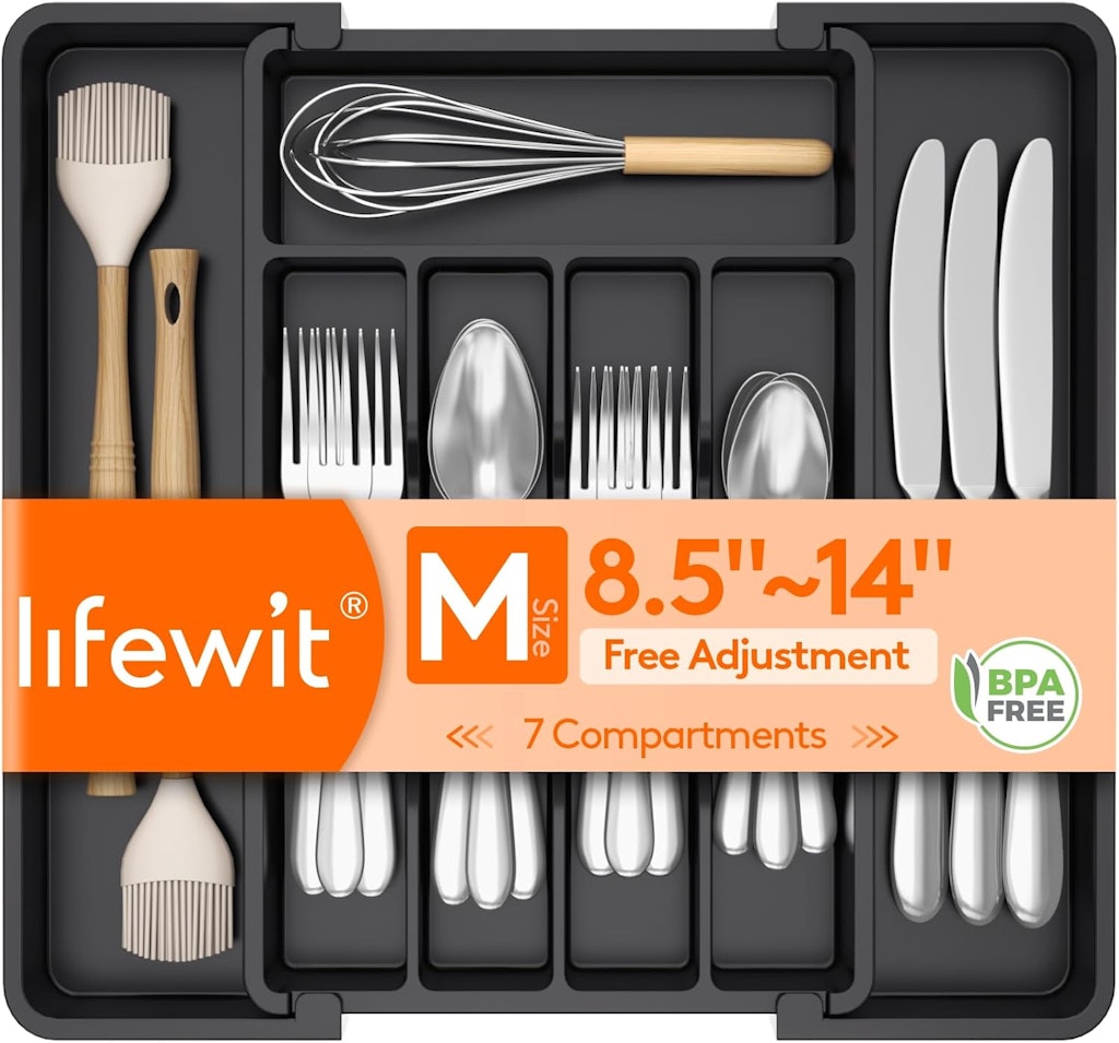 Lifewit Expandable Utensil Tray: $3 w/ Prime