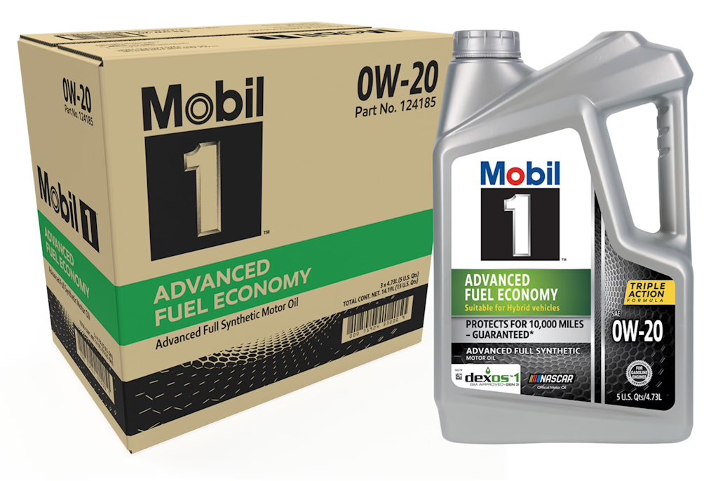 Mobil 1 Advanced Fuel Economy Full Synthetic Motor Oil 5-Quart Bottle 3-Pack: $69