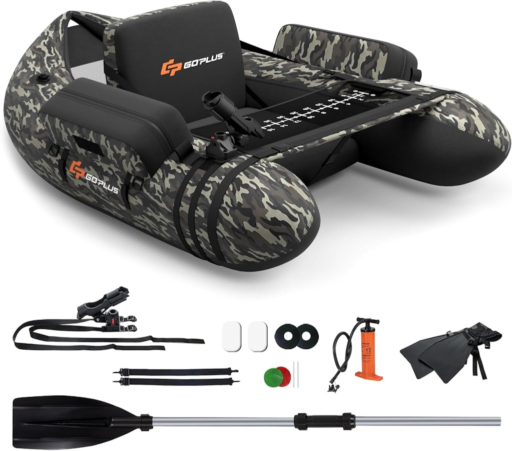 Goplus Inflatable Fishing Float Tube: $139.99