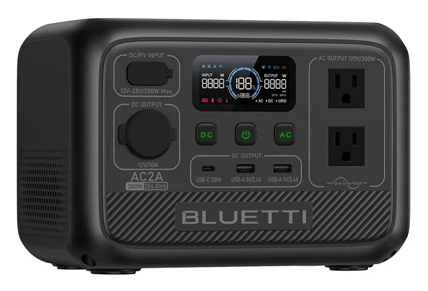 Certified Refurb Bluetti AC2A 204Wh LiFePO4 Portable Power Station: $95