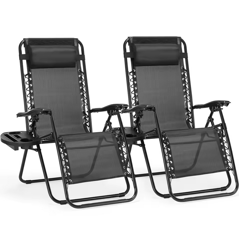 JHK Zero Gravity Patio Chair Set: $50