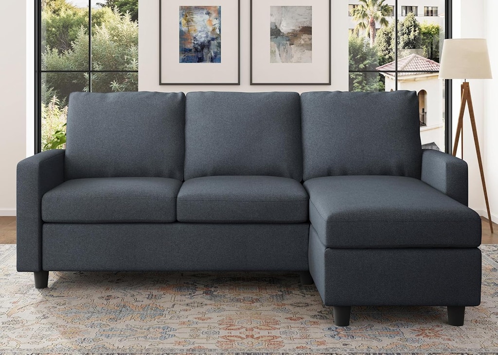Honbay Convertible Sectional Sofa Couch: $255