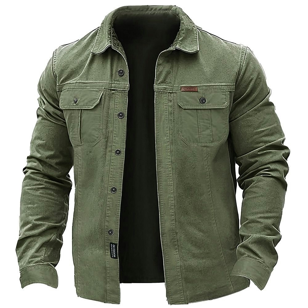 Men's Tactical Cargo Work Shirt: $9.5
