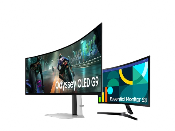 Samsung LS49CG954ENXZA 49" Curved 240Hz Gaming Monitor + bonus 24" monitor: $800