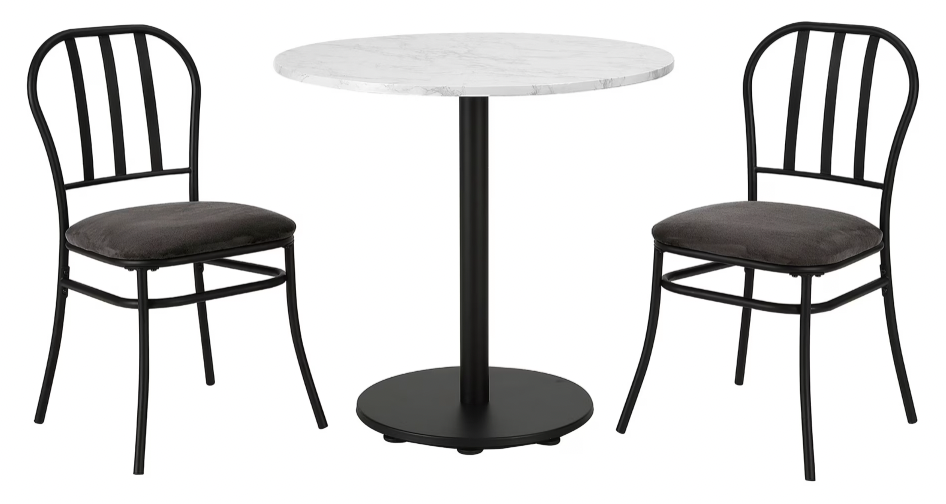 Mainstays 3-Piece Indoor Dining Bistro Set: $38
