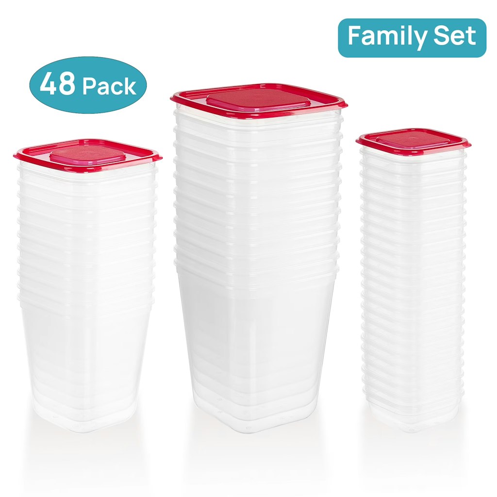 96-Piece Meal Prep Container Set: $8.99