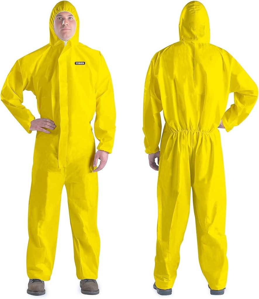Hazmat Suit Disposable Coverall (L only): $5.87 Hazmat Suit Disposable Coverall (L only): $5.87