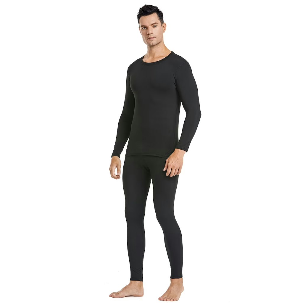 HeroBiker Men's Thermal Top & Bottom Fleece Set: $15 HeroBiker Men's Thermal Top & Bottom Fleece Set: $15