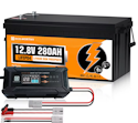 Eco-Worthy 3,584Wh 12V Bluetooth LiFePO4 Lithium Battery for $332 + free shipping