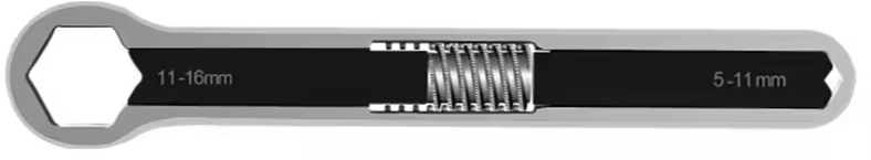 3/16" to 5/8" Universal Adjustable Wrench: $7
