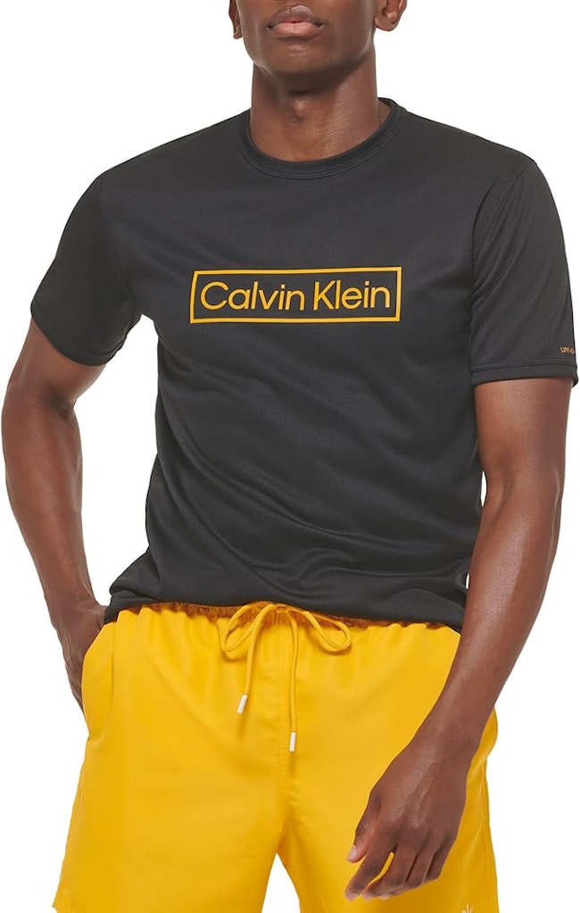 Calvin Klein Men's Light Weight Quick Dry Short Sleeve 40+ UPF T-Shirt: $14 Calvin Klein Men's Light Weight Quick Dry Short Sleeve 40+ UPF T-Shirt: $14