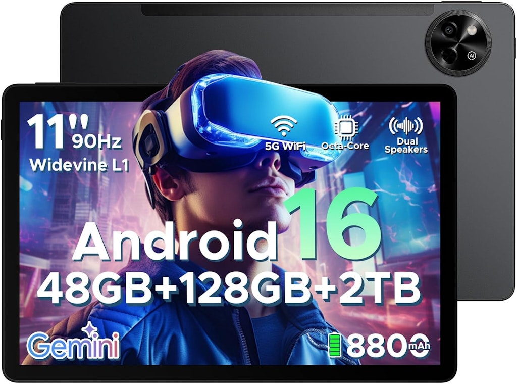 Pockam P11 Android 16 11" Tablet with Keyboard: $116.99