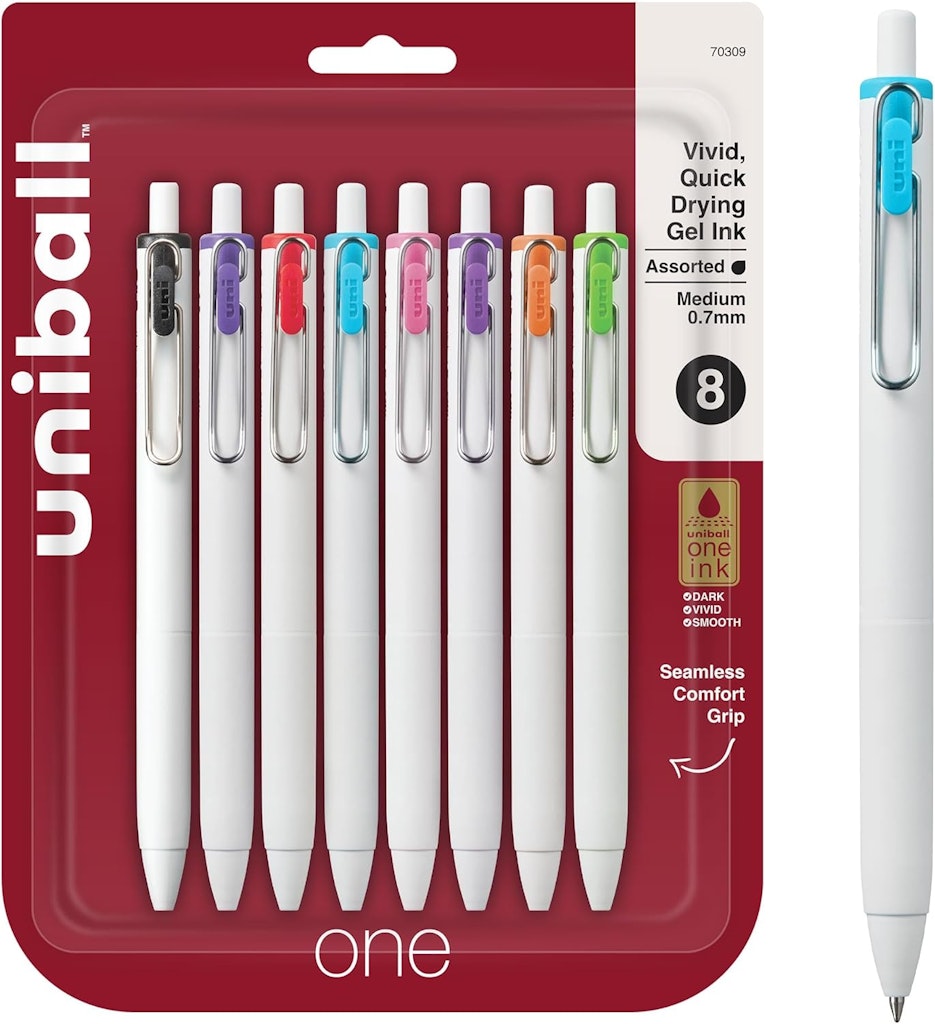 Uniball One 0.7mm Retractable Gel Pen 8-Pack: $5.79