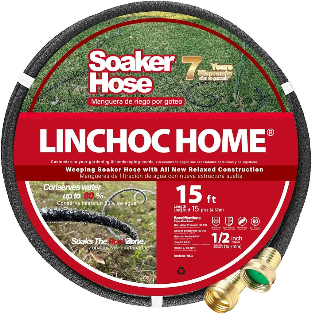 15-Foot 1/2" Solid Brass Soaker Hose: $7.99